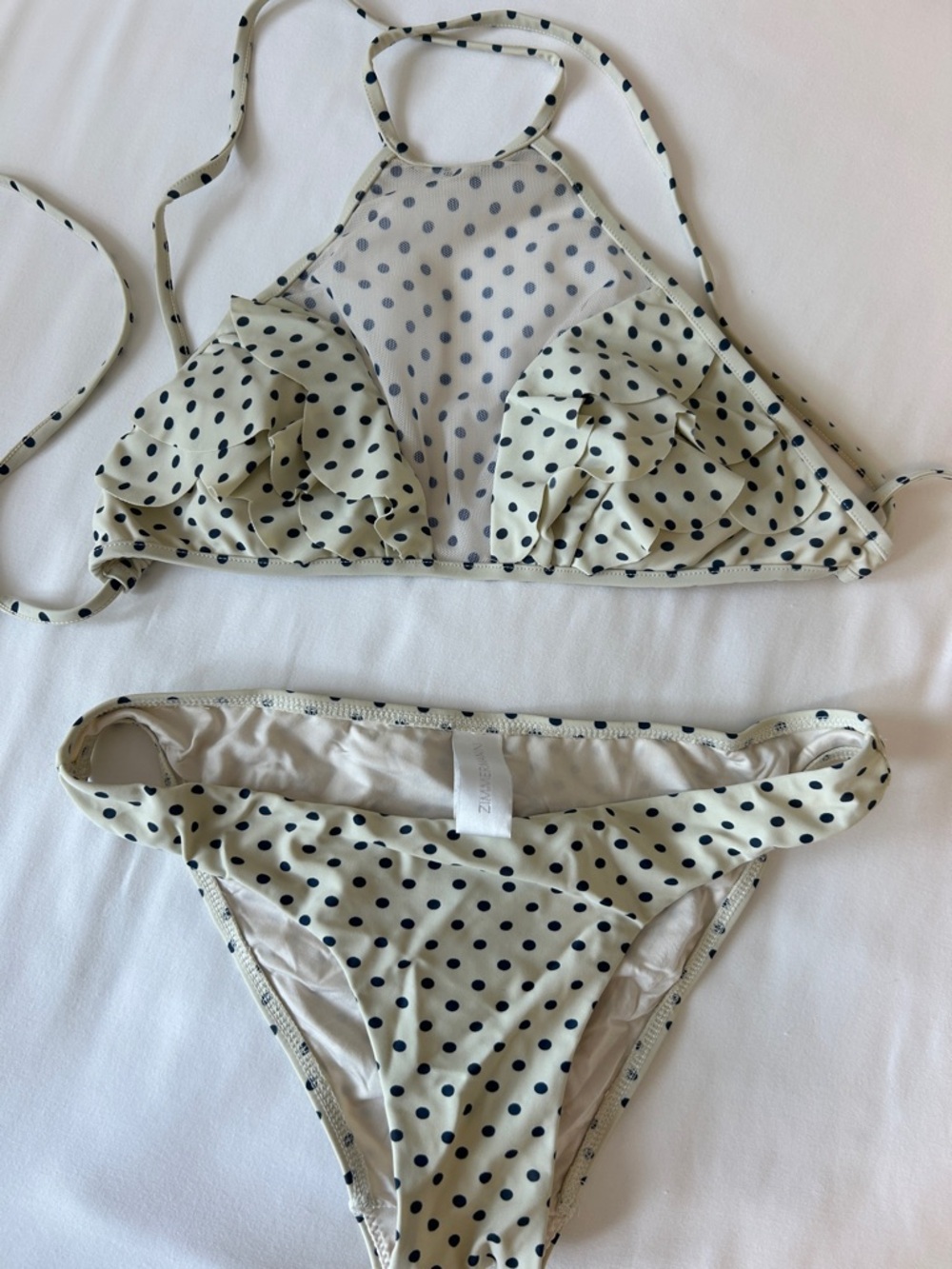 Zimmermann Navy Polka Dot Bikini aus2 Us6 - Picture 4 of 8